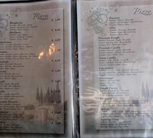 Pizzakarte 