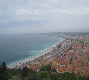 Wunderschöne Aussicht vom Schlossberg auf Nizza