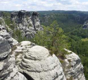 Das Bastei-Massiv, eine tolle Landschaft