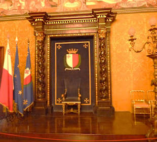 "Throne Room" Großmeisterpalast in Valletta