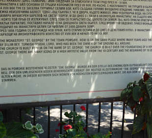 Infotafel im Klostergarten