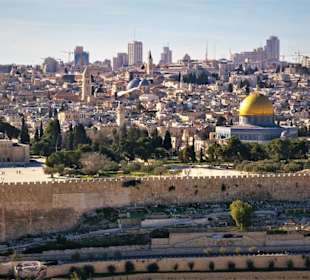 Blick vom Ölberg auf Jerusalem