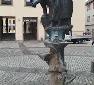 Das Marktbrünnle am Marktplatz von Schweinfurt