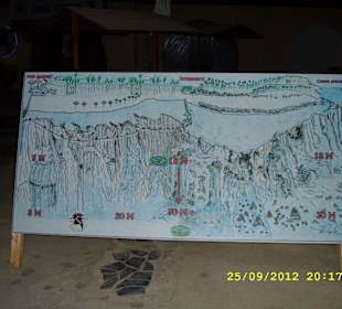 Tauchkarte der Schule in Ghalib Hafen