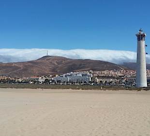 Strand Jandia mit Leuchtturm