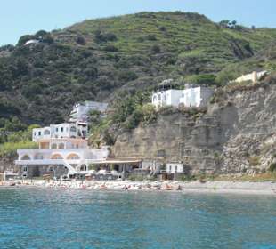 Blick auf den Maronti-Strand 