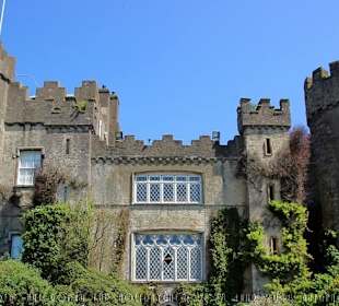 Ansicht des oberen Teils des Malahide Castle.