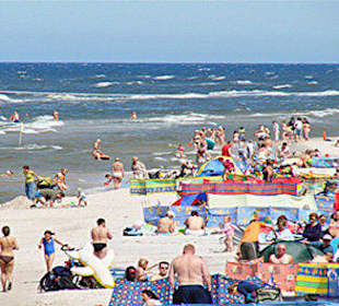 Plaża w Lubiatowie - przyjazna dla malych dzieci