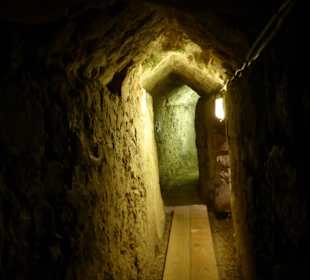 Geheimer Gang in der unterirdischen Stadt in Akko
