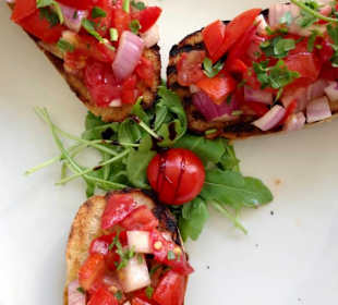 Bruschetta im Coral Café San Gwann