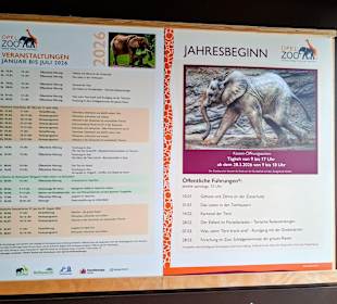 Der Veranstaltungsplan