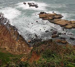 Blick vom höchsten Punkt auf das Meer