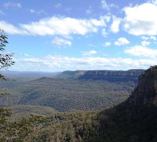 Aussicht beim Wandern in den Blue Mountains