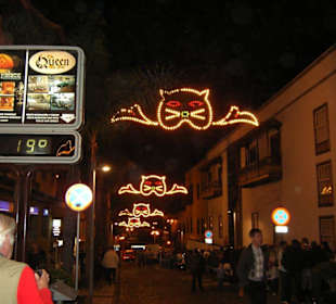 Faschingsdekoration in den Strassen