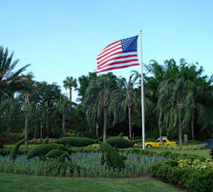 Am Eingang der Discovery Cove Parks