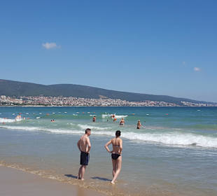 Panoramablick vom Strand