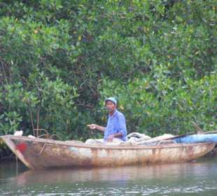 Fischer im Nationalpark Los Haitises