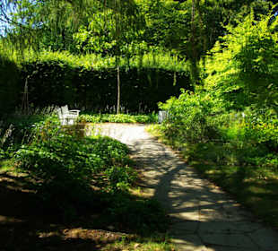 Viele Parzellen mit Blumen etc.