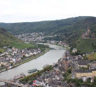 Blick von der Burg auf Cochem
