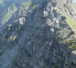 Blick vom Nordwandsteig am Nebelhorn