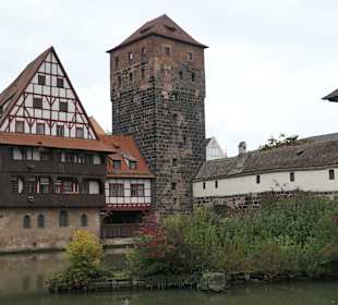 Weinstadel->Wasserturm->Henkerbrücke->Henkerturm