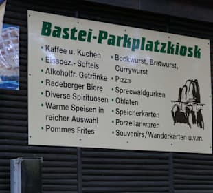 Pastei-Parkplatzkiosk