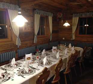 Ein Teil der Hütte schön urig