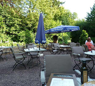 Terrasse mit Blick auf den Park