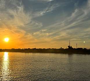 Sonnenuntergang auf dem Nil