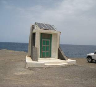 Kleinster Leuchtturm Europa von vorn