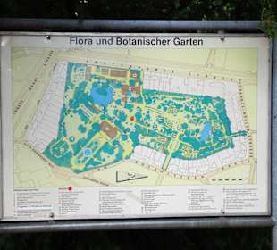 Der Plan von Flora und Botanischem Garten