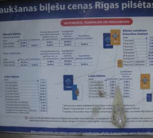 Verschiedene Fahrkarten