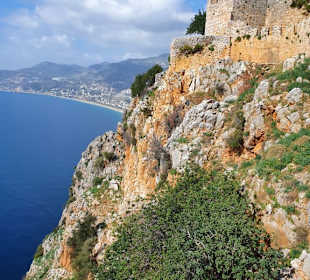 Burg Alanya - Burgmauer