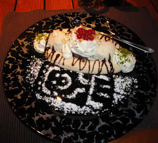 Banana-Split zur Nachspeise