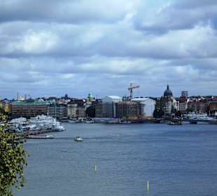 Blick vom Katarinahissen auf Stockholm