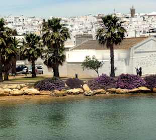 Conil vom Rio Salado aus