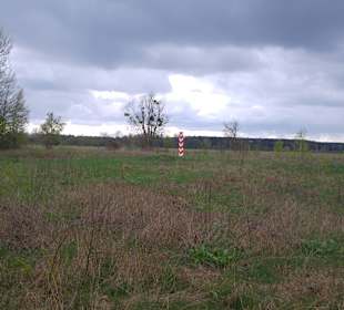 Grenzstein auf Polnischer Seite
