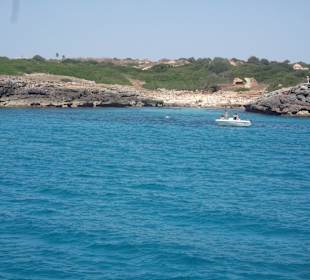 Blick in Bucht - hier auch Bademöglichkeit