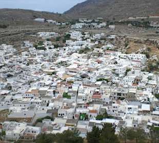 Blick auf Lindos