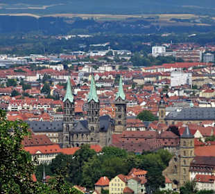 Blick auf die Bamberger Altstadt von der Altenburg