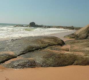 Ein Stück zu Fuss am Strand entlang