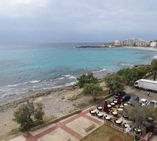 Der Strand von oben