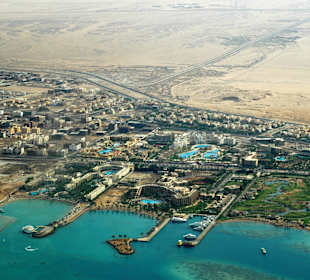 Wybrzeże Hurghady z lotu ptaka :)