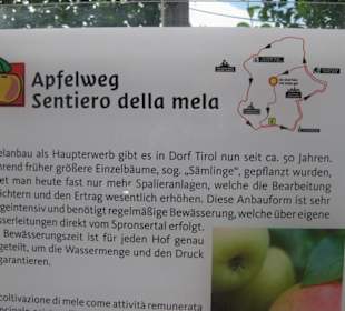 Begin des Apfelweges mit Infos