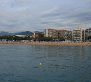 Plaża w Santa Susanna - widok ze statku