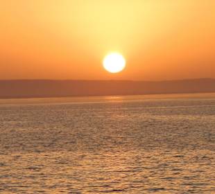 Sonnenuntergang auf dem Boot