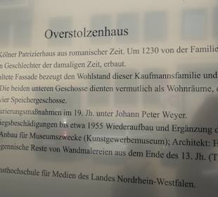 Das Overstolzenhaus in Köln, Rheingasse 8 