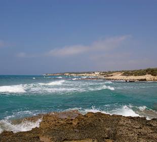 Sturm am beach von Theologos