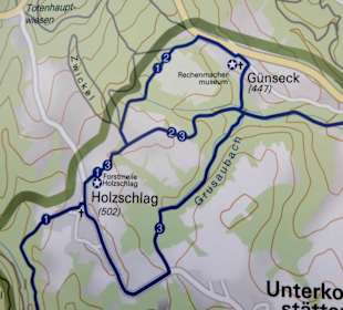 Plan der Wanderung