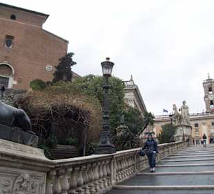 La scalinata del campidoglio